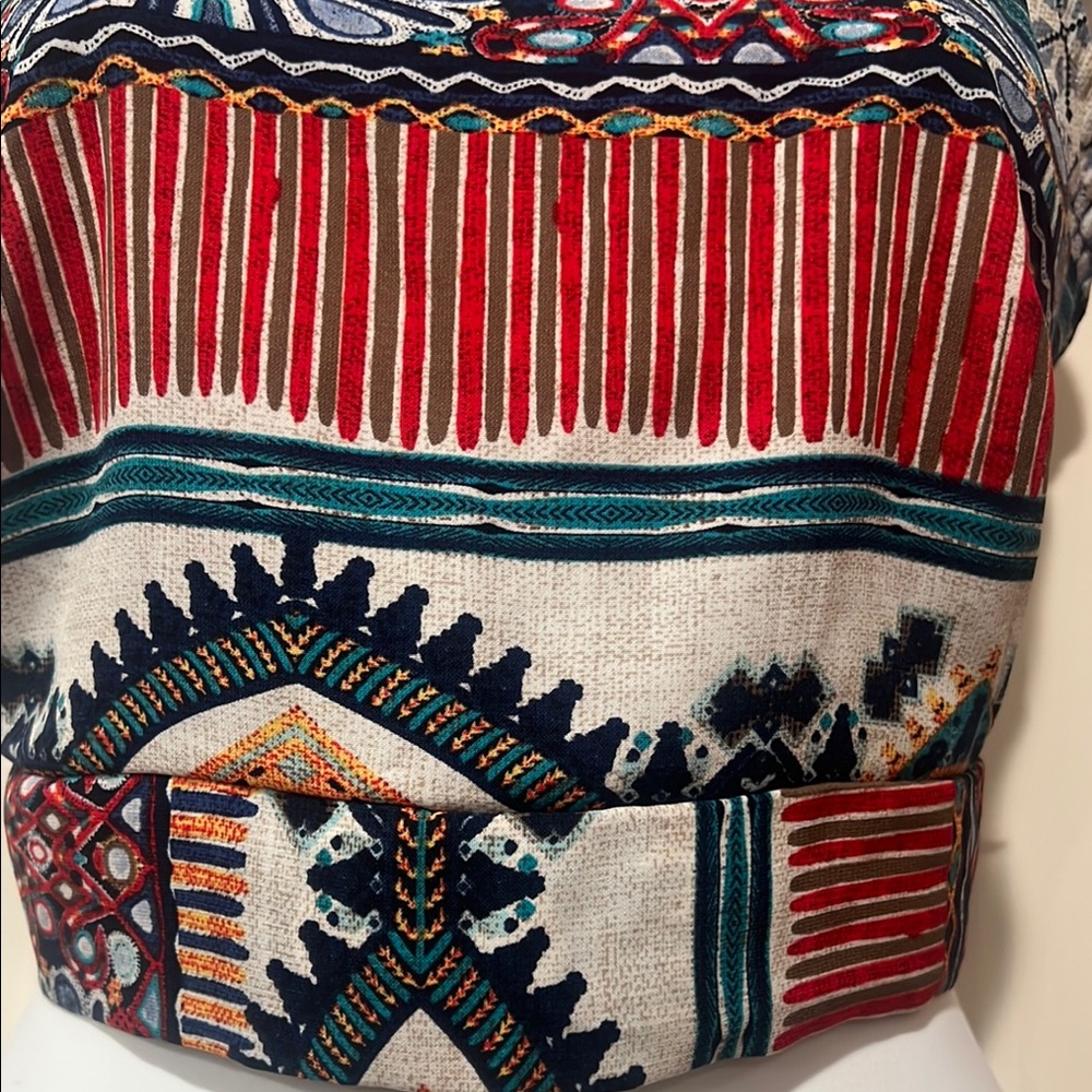 Multicolor Halter Neck Women's Top - Picture 3 of 7
